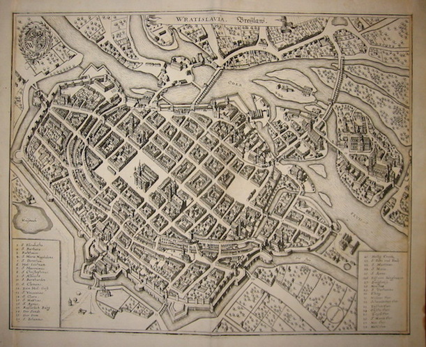 Merian Matthà¤us (1593-1650) Wratislavia. Breslaw 1649 Francoforte